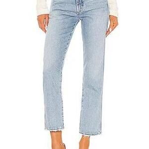 AGOLDE Pinch Waist High Rise Kick in Riptide